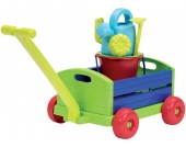 Ecoiffier Bunter Bollerwagen mit 6-teiligem Zubehör [Kinderspielzeug]