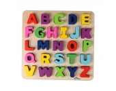 Solini 26-tlg. Holzpuzzle ABC Buchstaben