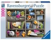 Ravensburger Puzzle,1000 Teile, »Gelini im Bücherregal«